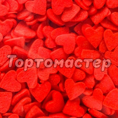 Посыпка кондитерская сердечки "Красные" 0,75 кг tp16052