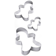 Набор металлических вырубок "Пряничный человечек" 3 шт 10619499