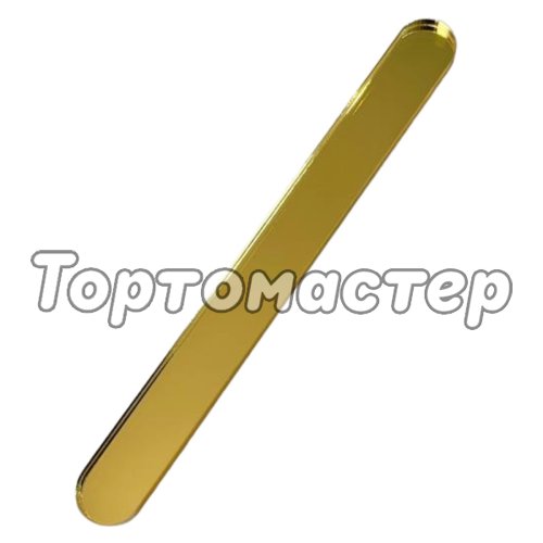 Набор топперов акриловых Палочки для эскимо Золото 1х9,5 см 5 шт ТСК179