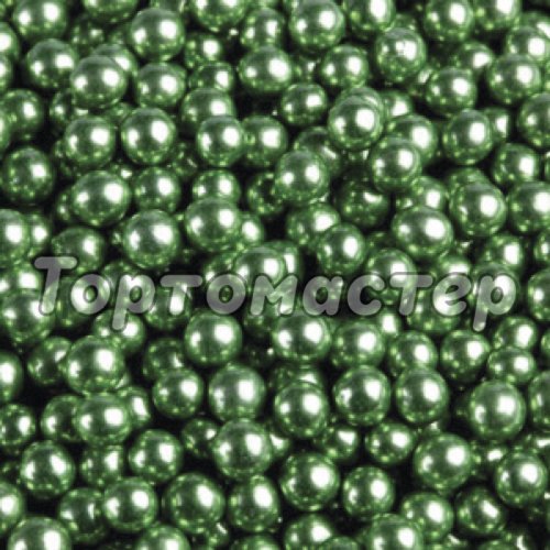 Посыпка декоративная сахарные шарики "Зелёные" 5 мм 50 г 33023