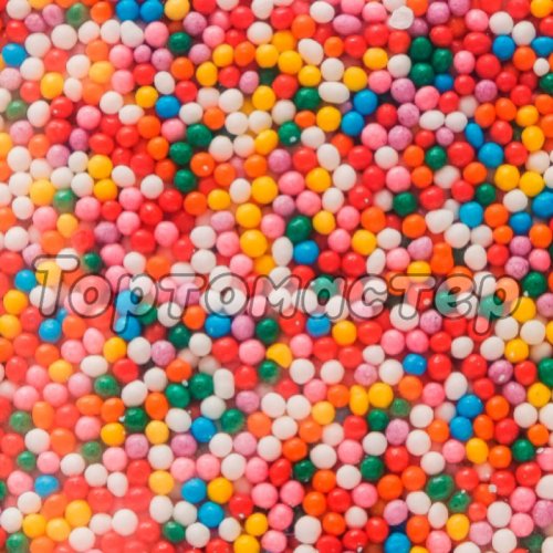 Посыпка декоративная шарики "Яркие" 2 мм 1 кг tp19978